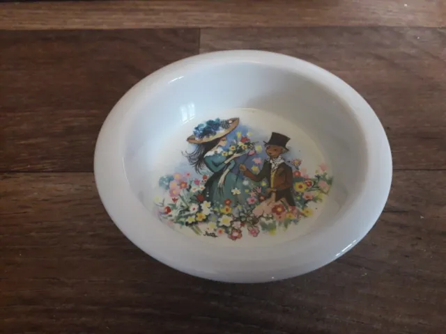 Carlton Ware, Vintage Ash Tray With Courting Couple, 1960/70'S.