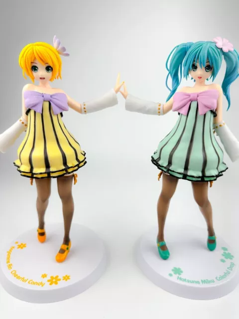 Hatsune Miku Kagamine Rin Figure Goutte Colorée Joyeux Bonbons Projet Diva SEGA