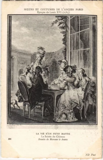 CPA Ancien Vieux PARIS Moeurs et Coutumes Soiree du Chateau (995538)