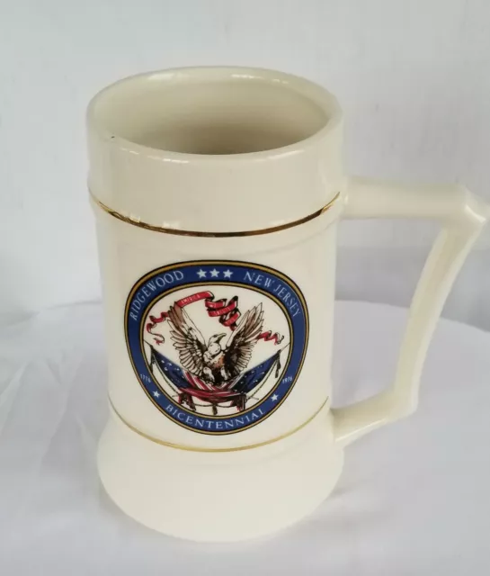 Ridgewood New Jersey Bicentennial Stein Mug Cup Parade July 4th 1976