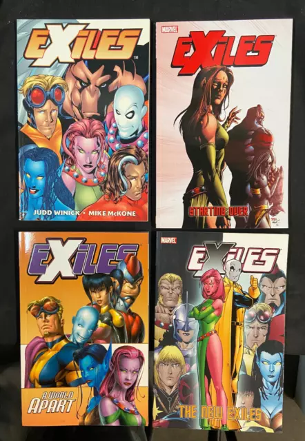 Exiles Vol. 1, 2, 14, 16 Trade Paperback Lot Vf/Nm