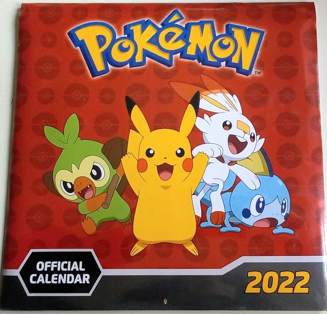 OFFICIAL CALENDAR 2022 - POKEMON Calendario- Danilo Promotions - NUOVO