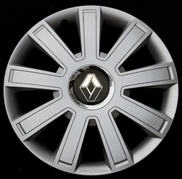 Brand New silver 15" wheel trims to fit Renault Scenic, Megane, Kangoo