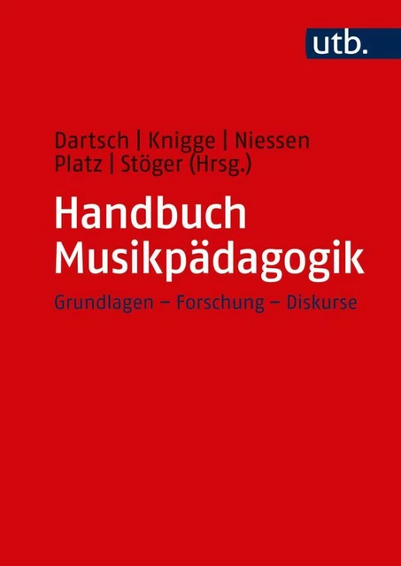 Handbuch Musikpädagogik - 9783825250409 DHL-Versand PORTOFREI