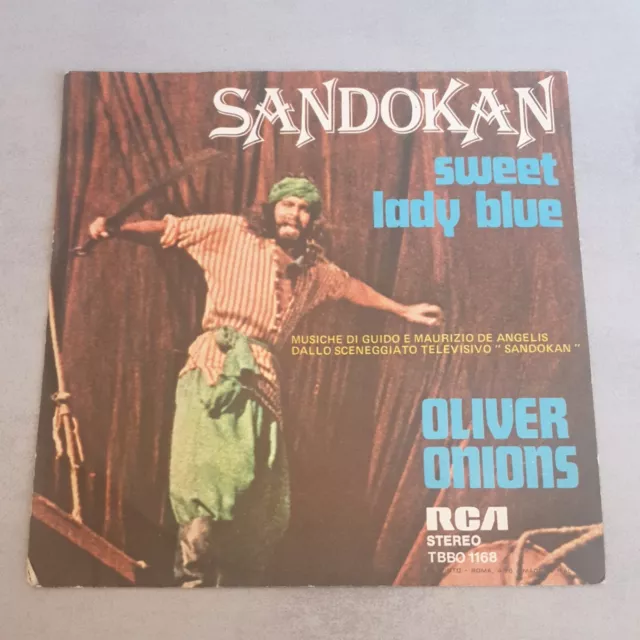 Sandokan Doux Lady Blue Oliver Oignons 45 Italie Press 1976 Ost
