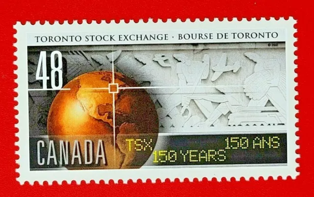 Canada Stamp #1962 "Toronto Stock Exchange" MNH 2002