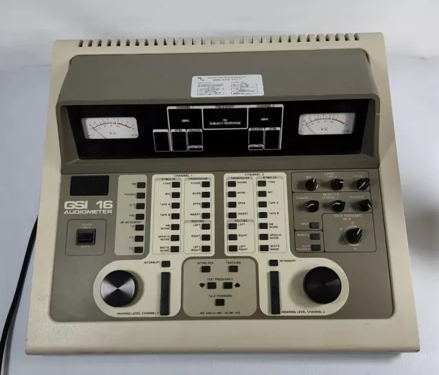 GSI 16 2 Channel Audiometer model 1716 #SA