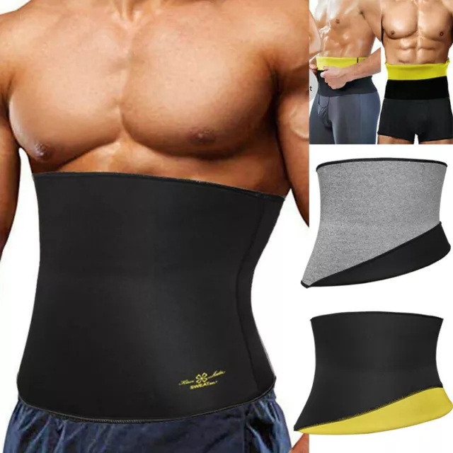 Waist Trainer Sauna Sweat Belt Men Women Body Shaper Tummy Slimming Band Cincher