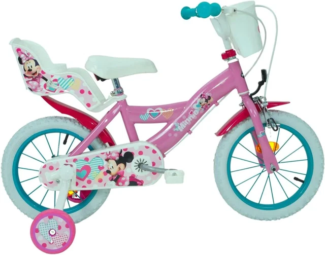 Vélo enfant Guizmax Velo 14 pouces minnie 4/6 ans stabilisateur huffy