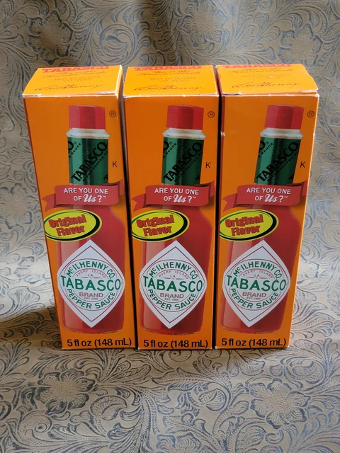3 x 5 oz McIlhenny Co TABASCO SAUCE Original Hot Pepper Bloody Mary Bottle Mix ʘ
