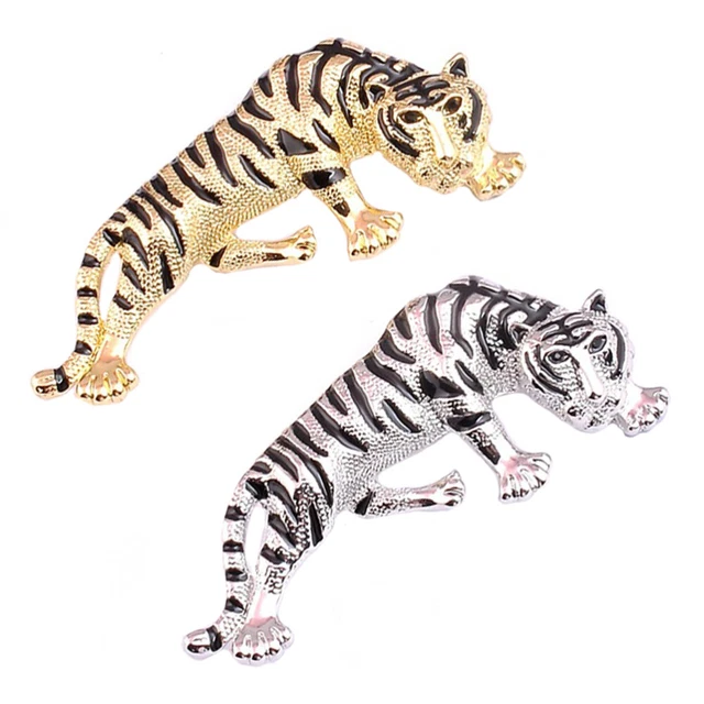 2 PIEZAS Broche de planta accesorio de insignia de tigre para damas