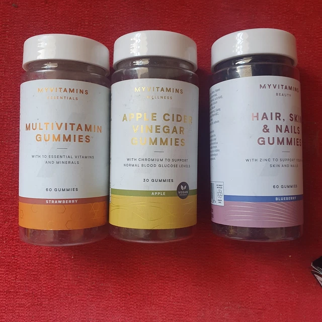 MYVITAMIMS HEALTH bundle Apple Cider Vinegar, multi vitamins, hair skin
