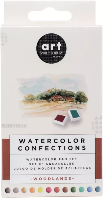 Prima Watercolor Confections Watercolor Pans 12/Pkg-Woodlands 631550