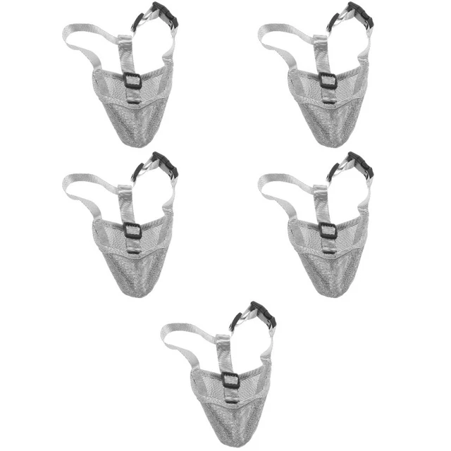 5 pz bocca cane elastica design a rete esterna antimorso cane
