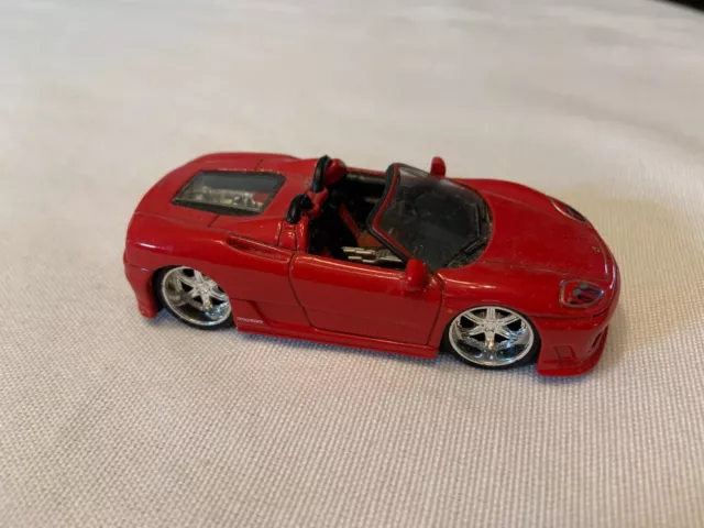 Hot Wheels Dropstars 1:50 Scale Red Ferrari 360 Spider Nice Diecast Mattel