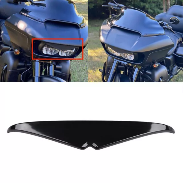 Scheinwerfer Augenbrauen Augenlid Glanz Schwarz Für Harley Road Glide 2015-2020