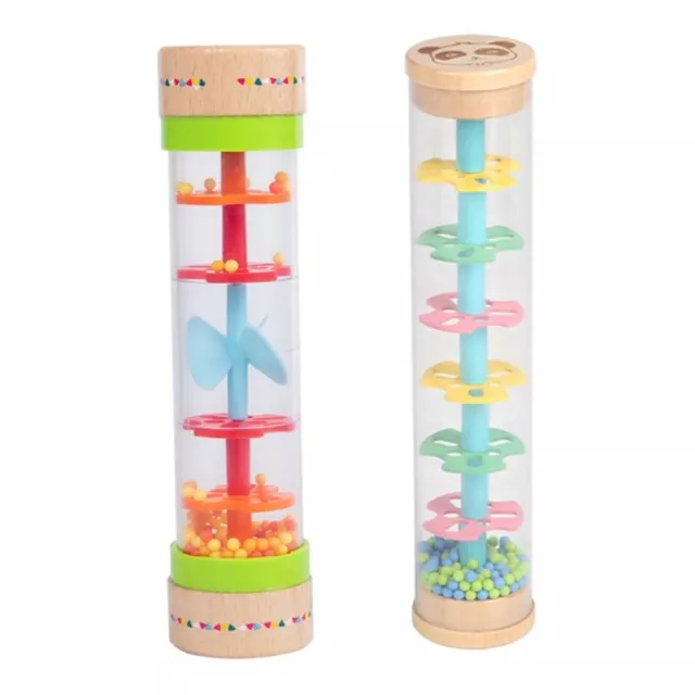 Sensory Sound and Visual Toy Rain Sound Plastic Rainbow Hourglass