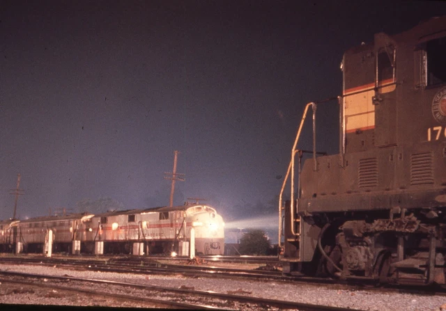 Duplicate  Train Slide Seaboard E-7 #3019  06/1962  Raleigh N Carolina
