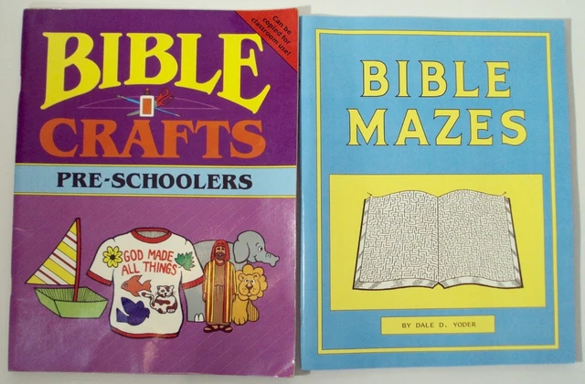 Bible Mazes Rod & Staff Rainbow Crafts Dale Yoder VBS Sunday School Lot of 2 Bible Mazes Rod & Staff Rainbow Crafts Dale Yoder VBS Sunday School Lot of 2
