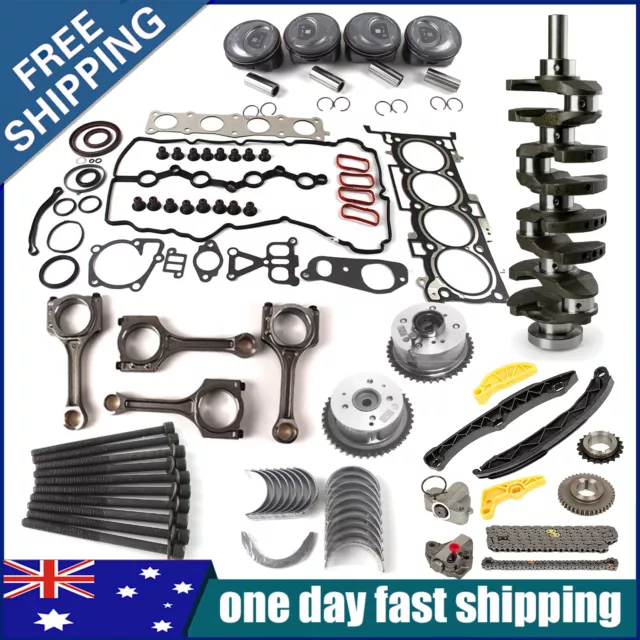 G4KJ Engine Rebuild Overhaul Kit- Crankshaft/Piston/Timing For Kia Hyundai 2.4L