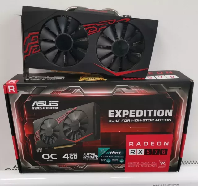 ASUS EXPEDITION AMD Radeon RX 570 4GB GDDR5 OC GAMING PCIe 3.0X16