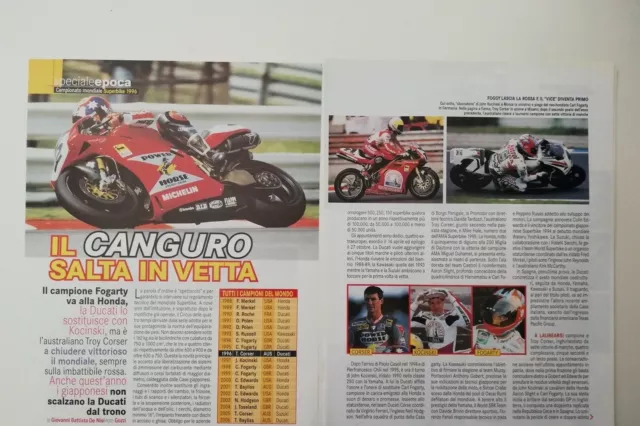 Clipping Ritaglio Articolo 2007 SUPERBIKE 1996 TROY CORSER e DUCATI Campioni