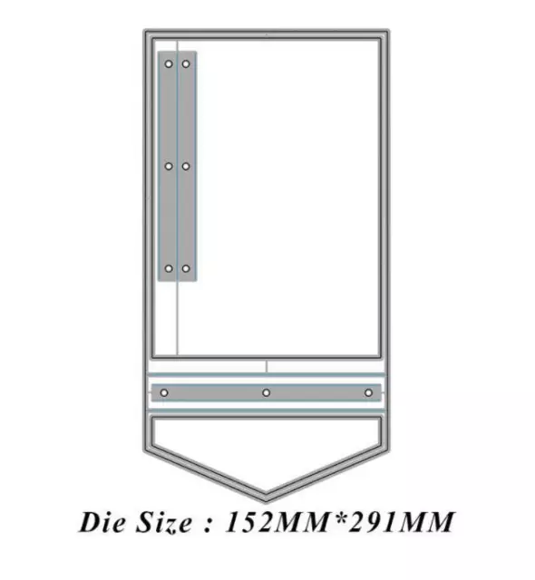 Großes Loseblatt-Fotoalbum-Cover Metal Cutting Dies Scrapbooking Stanzschablonen 2