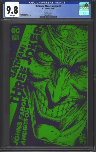 Batman: Three Jokers #1 CGC 9.8 Variant Cover B