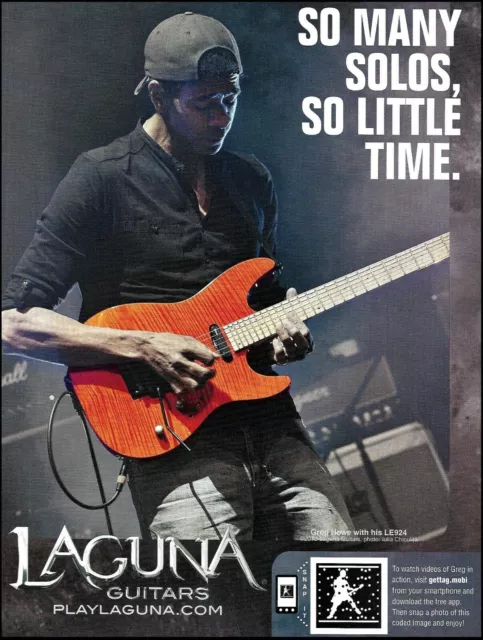 Greg Howe 2010 Laguna LE924 electric guitar advertisement 8 x 11 ad print