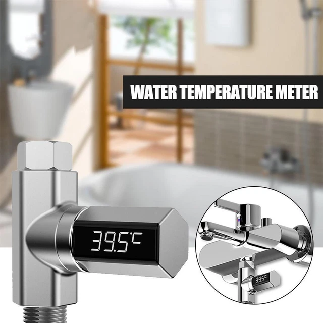 Termómetro de agua para bebé con pantalla digital de ducha LED impermeable NE N6R0