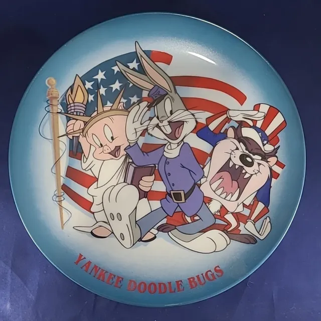 Rare 1992 Looney Tunes Yankee Doodle Bugs Artists Proof Collectors Plate Edition