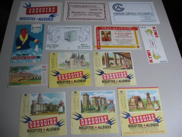 *Lot 13 BUVARDS  collection différents, 5 photos