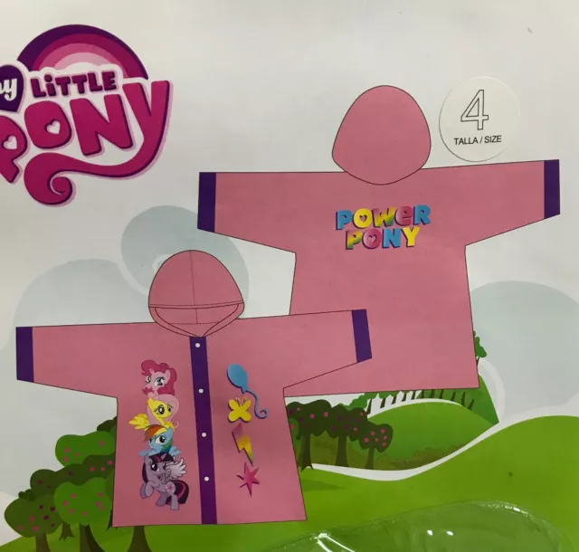 Giacca pioggia bambina little pony k-way bambina 4-6 anni kway impermeabile