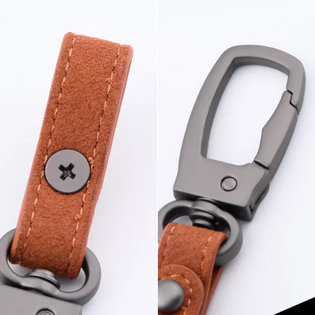 Handmade Leather Keyring DIY Car Keychain High Quality Charms Keychain Accessory