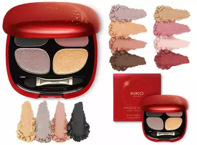 KIKO MILANO Magical Holiday Smoky Eyeshadow Quad Palette 01 Charming Smoky