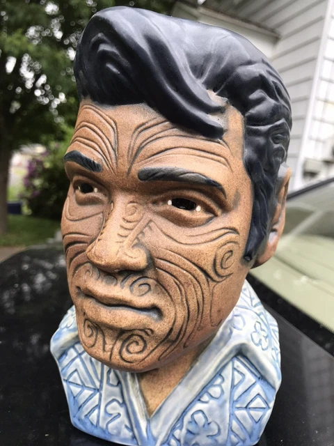 The King Tā Moko Elvis Esotico Miami  Blue Edition Eekum Bookum Tiki Mug #83