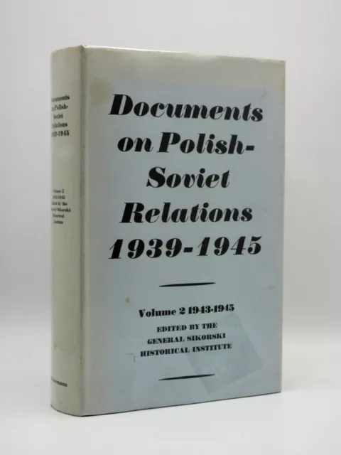 Dokumente über die polnisch-sowjetischen Beziehungen 1939-1945 1. Auflage 1967 Polen Zweiter Weltkrieg DJ