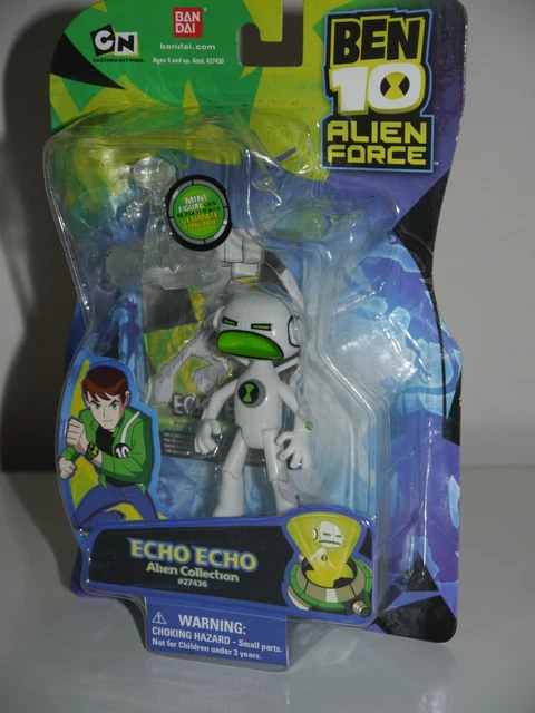 BEN 10 ALIEN FORCE ECHO ECHO Figure with Card Bandai NEW (read