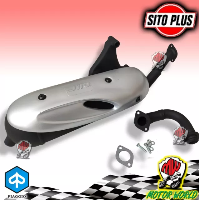 0233 Marmitta Sito Plus Scarico Tipo Originale Piaggio Liberty 50 2T Sfera Rst