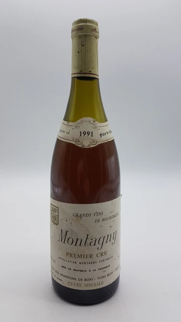 Vin Blanc Montagny Premier Cru 1991 Cuvée Spéciale Bourgogne.