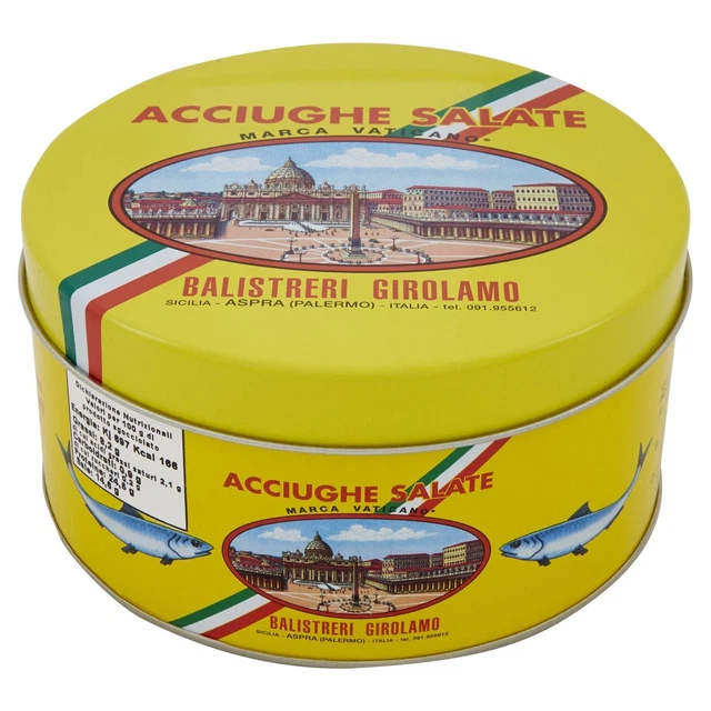 Acciughe Salate Marca Vaticano Mar Mediterraneo - Conf da 1 Kg