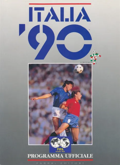 WORLD CUP 1990 Official ITALIAN Tournament brochure