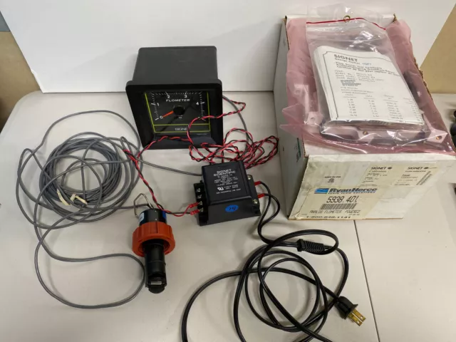 Ryan Herco 5938.401 SIGNET ACD-110-1 Scientific Analog Flometer Powered 0-30GPM