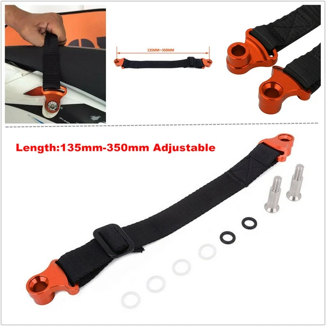 Adjustable Motocycle Bikes Rear Pull Handle Lift Tow Strap Belt for Yamaha BMW