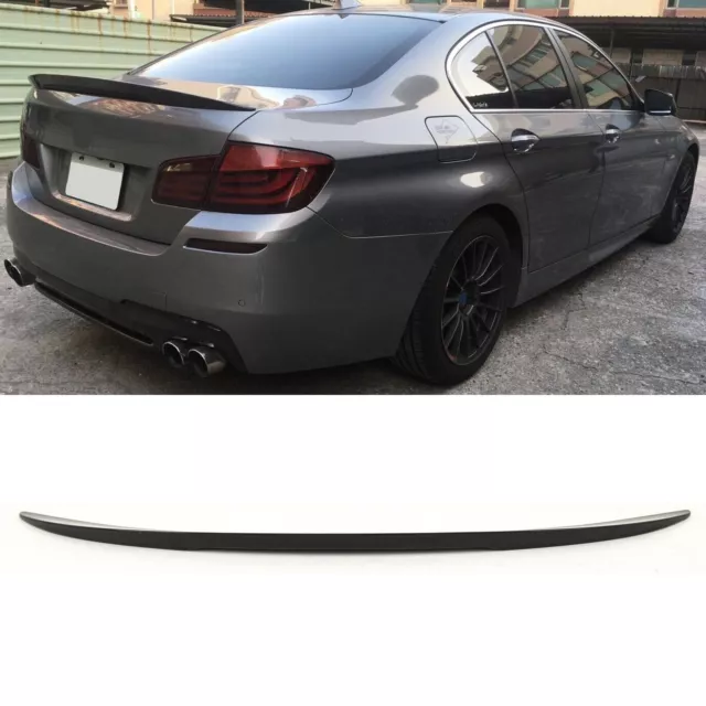 Fits BMW 5 F10 Rear Trunk Boot Spoiler High Kick Performance Style Gloss Black