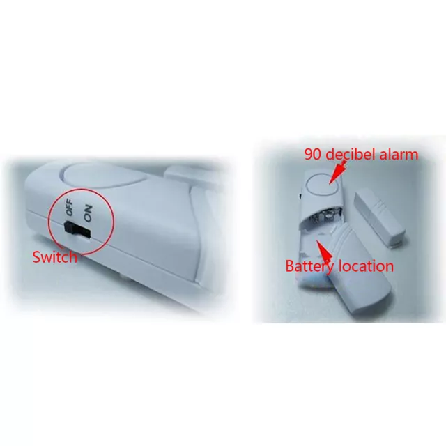 Wireless Motion Detector Alarm Barrier Sensor for Security Door Alarm Syst ZR