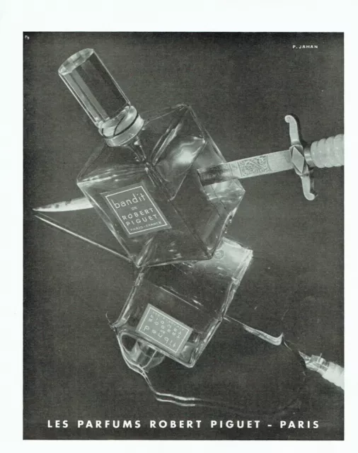 publicité Advertising 0921 1953   parfums Robert Piguet  Bandit Jahan