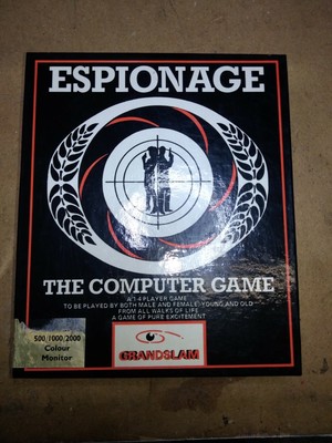 Amiga Gioco AMIGA ESPIONAGE Rarissimo Grandslam Londinese-CON POSTER 