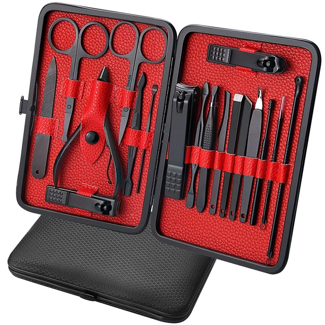 Women Men Manicure Pedicure Set Finger Toe Nail Clippers Scissors Grooming Kit
