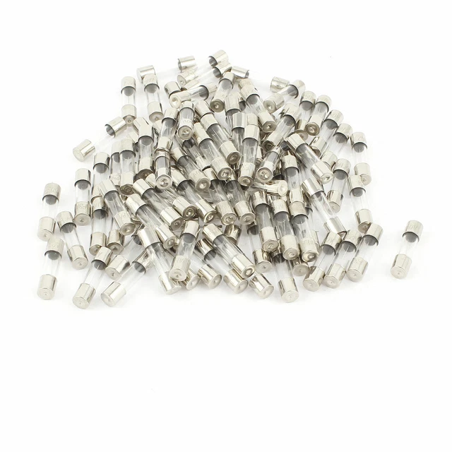 100 Pcs 250V 10A F10Al Fusion Rapide Rapide Tube Verre Fusibles 5 X 20 mm